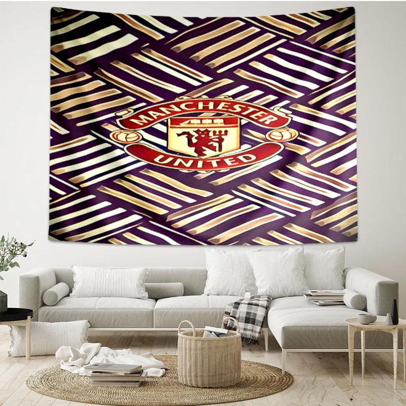 Manchester United F.C Print Tapestry - Portable Wall Decor Cloth, for Home, Dorm, Travel, Bedroom, Living Room - Ideal Birthday Housewarming Gift
