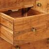 5 Drawer Chest of Drawers in Natural Finish 55 x 30 x 90 cm Solid Acacia Wood