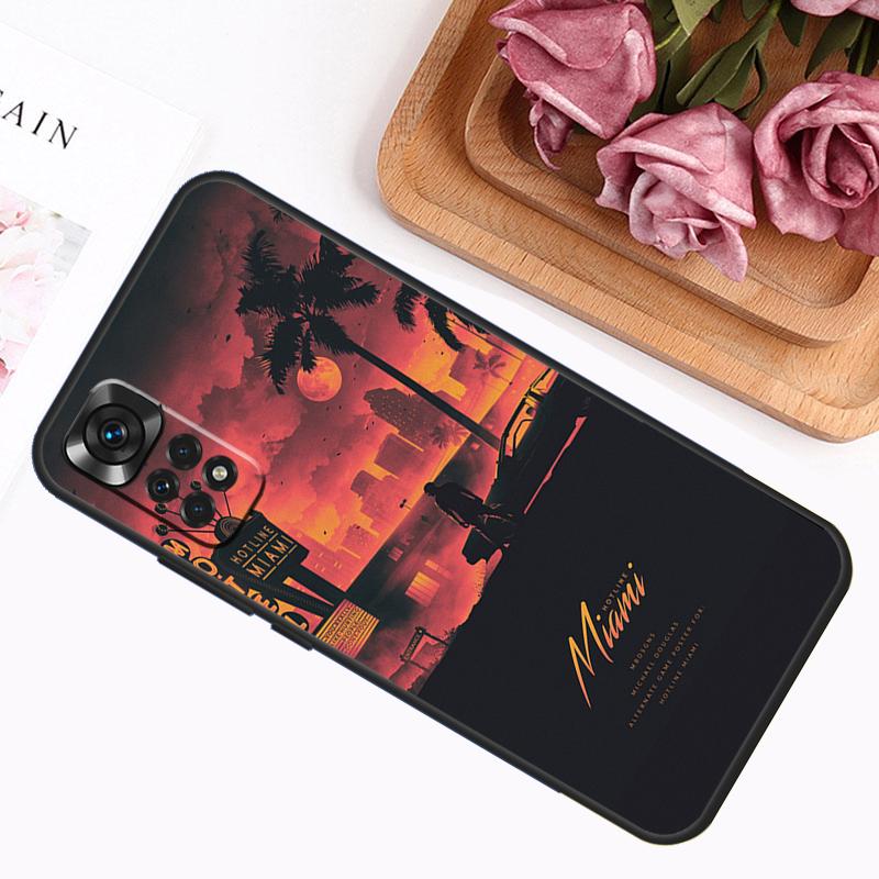 Game Hotline Miami Case For Xiaomi Redmi Note 11 10 9 8 12 Pro Plus 12S 11S 10S 9S Cover For Redmi 12C 10C 9C