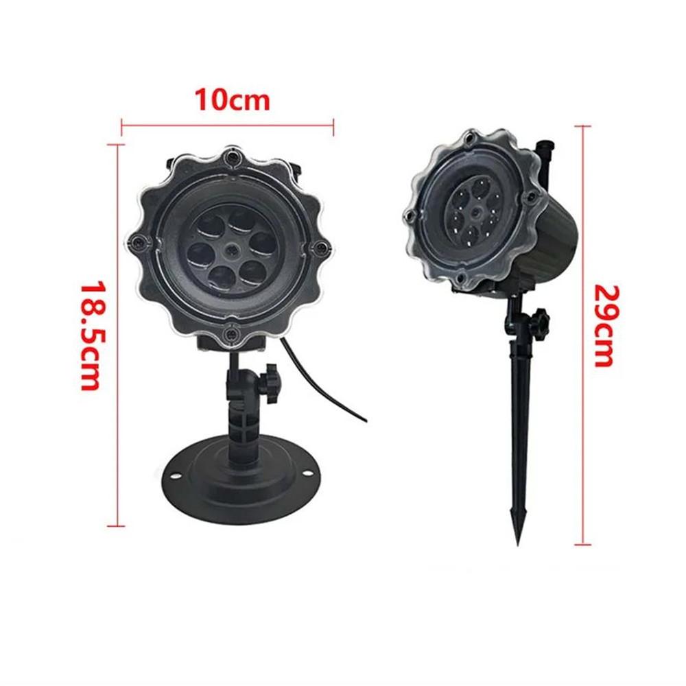 Christmas Halloween Lights Projector Waterproof Indoor Motion Remote Control LED 16 Slides Holiday Lamp Party Outdoor Garden House Room Night Light