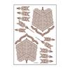 2025 Henna-Inspired Brown-Red Waterproof Lace Tattoo Stickers
