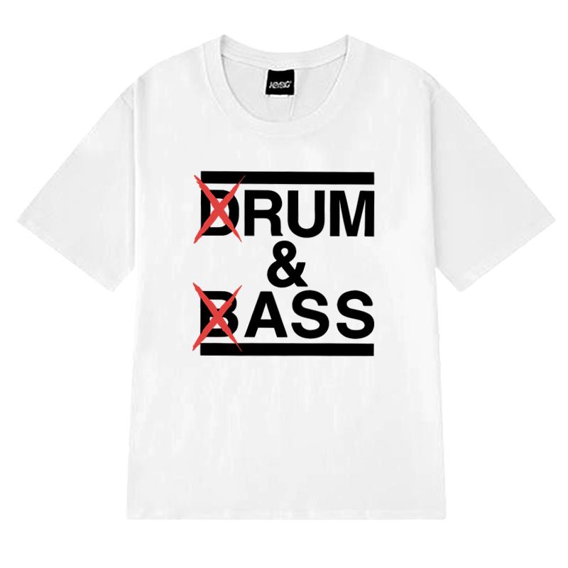 Hot Sale Funny Drum And Bass Print T Shirts Unisex Rum And Ass Lovers Jokes Short Sleeve T-shirt Men Women 100% Cotton Clothing