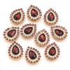 10pcs/lot Sunflower Waterdrop Rhinestones Metal Gold Claw Bottom Acrylic Rhinestones Beads DIY Earrings Headwear Jewelry Making