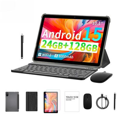 PRITOM WiFi Android 24GB 128GB WideVine L1 IPS 8000mAh Etui z Klawiaturą Japońska Instrukcja Szary 10-calowy Tablet, 15, (6GB + 18GB) + RAM, Wyświetlacz,
