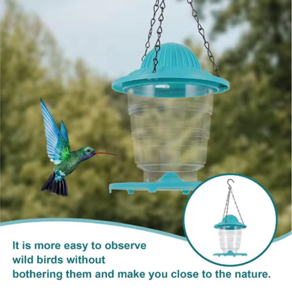 Folding Hanging Bird Feeder Large Capacity Automatic Bird Feeder  Bird Protection