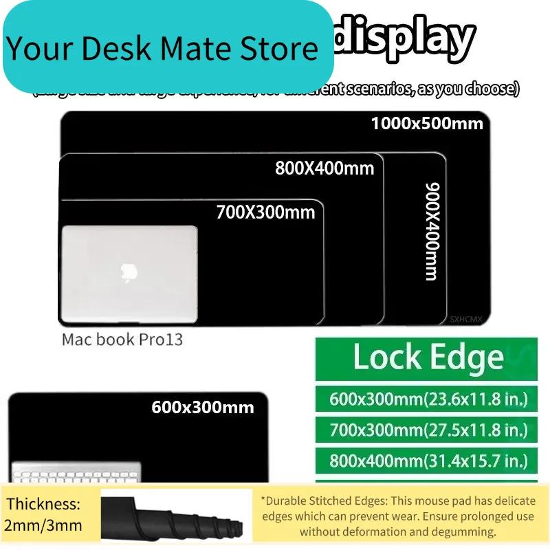 Large Mouse Pad Office Computer One Piece Dracule Mihawk Desk Mat Black Table Keyboard Laptop Carpet Accessories Gaming Mousepad