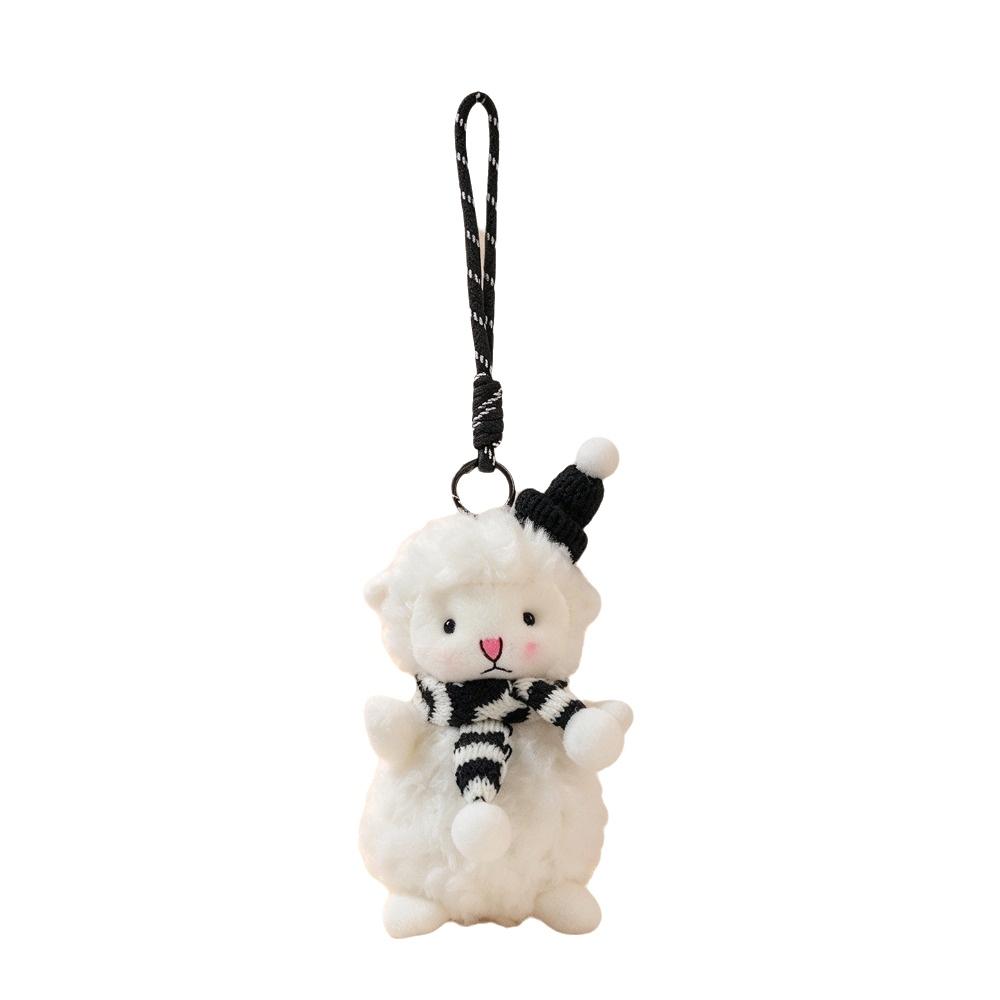Bag Hanging Sheep Plush Doll Ornaments Fluffy Lamb Pendant Sheep Plush Keychain Birthday Party