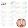 Freckle Stickers for Face 6Pcs Holographic Stickers, Shimmer Temporary Tattoos with Waterproof Realistic Faux Patches Adhesive, Easy Apply Remove,