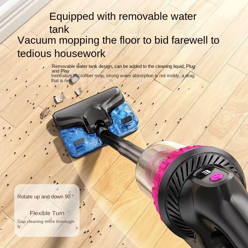 1PC Household Vacuum Sofa Cleaning Floor Large Suction Wireless Hand-held Bed Duster, Rod Vacuum, Three Assembly Modes