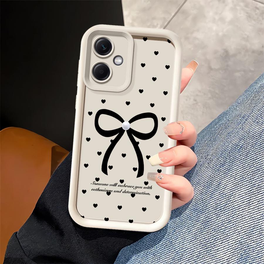 Cartoon Bow Phone Cover Case for Xiaomi Poco F8 C61 C51 X3 NFC C50 X3 Pro