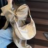 Canvas Bag Female Lazy Wind Crossbody Large Capacity Sports Shoulder Large Bag Oversized Dumpling Cloud Armpit Bag