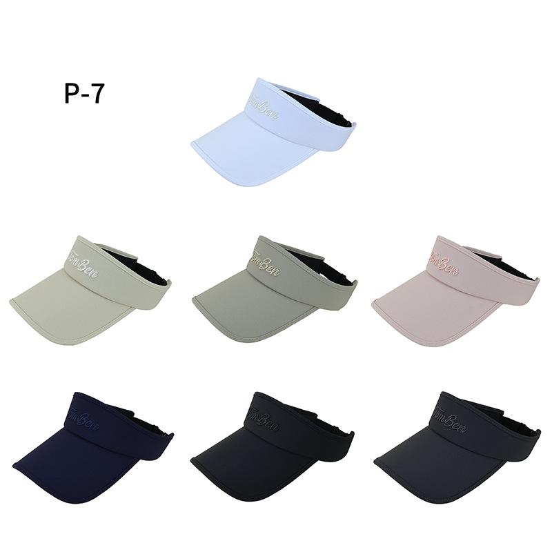 Summer Open-Top Hat for Women Large Brim Outdoor Sport Visor Cap Sun Protection Sunhat