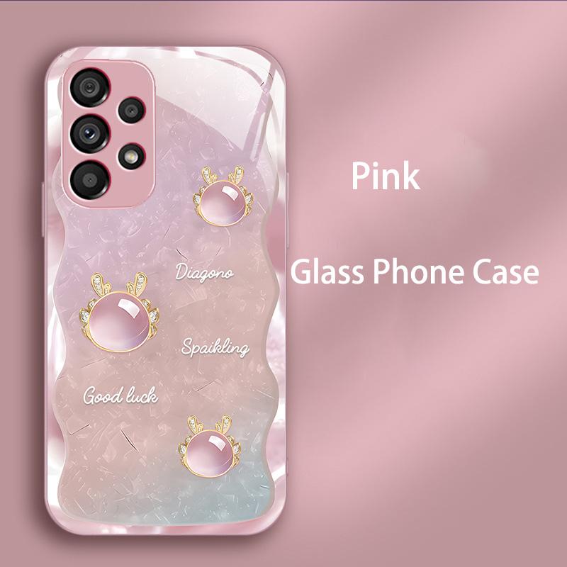 Capa de Vidro Temperado de Luxo para Samsung Galaxy A52 A52S A72 A22 A13 Lte A12 M12 A50 A50S A30S A20S Capa Rígida PC à Prova de Choque Funda