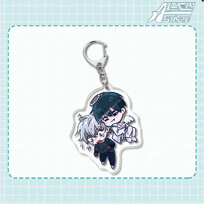 6cm Anime Acryl Schlüsselanhänger für Alien Stage Ivan & Till Mizi Sua Till Ivan Hyuna Luka Acryl Exquisit Metall Kette Anhänger Geschenk 1pcs