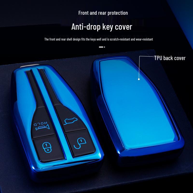 Protective TPU Key Case for FAW Hongqi HS5, HS7, H9 - 19 Model Compatibility