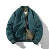 Autumn Winter Men's Jacket Solid Pilot Jacket Women Vintage Hooded Baseball Coat Casual Windbreak Parkas