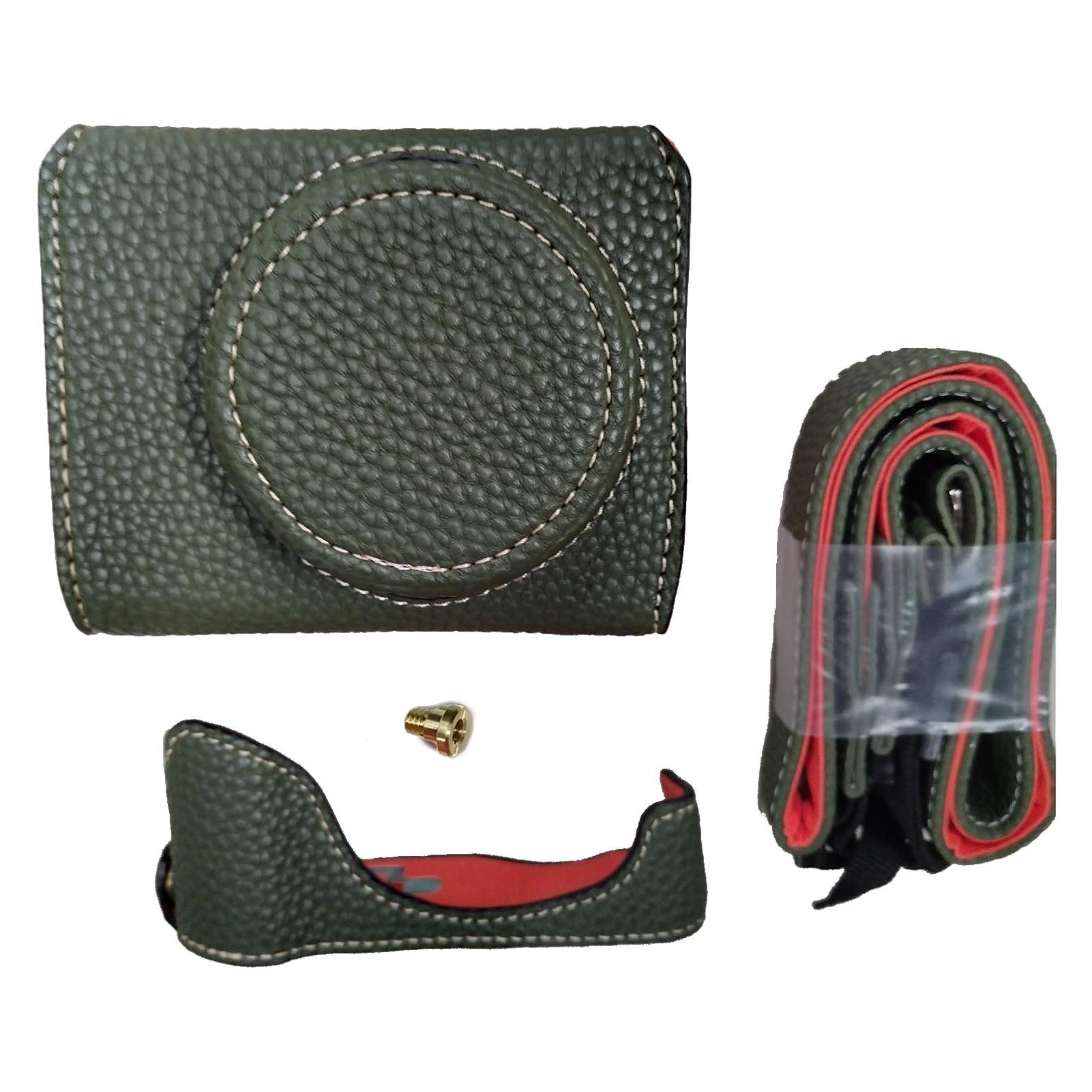 

Портативный защитный чехол для камеры, сумка для переноски в стиле ретро с открывающимся нижним плечом зелёный