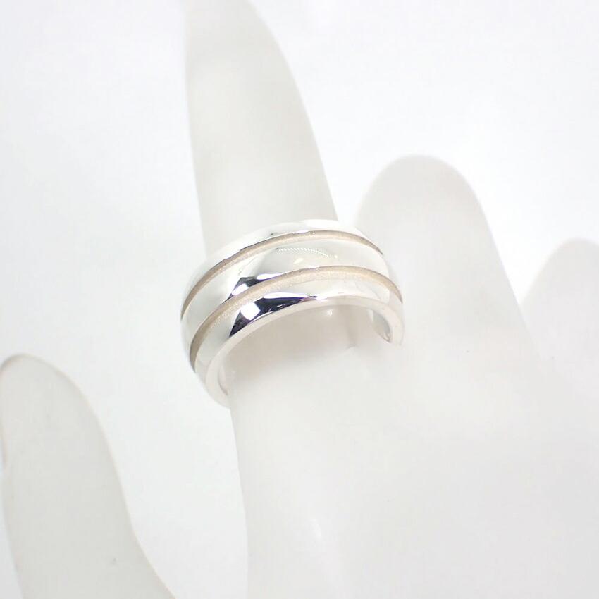 [Used] TIFFANY 925 Double Line Ring / Size 10 / j51-10