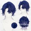 ND Sampo Koski Cosplay Wigs Honkai Star Rail Cosplay Short Dark Blue Hair Wigs for Game Comic Con Coser Heat Resistant Synthetic