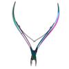 1PCS Nail Art Dead Skin Remover Clipper Scissor Stainless Steel Plating Rainbow Cuticle Nipper Cutter