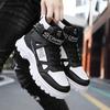 Fashion Men's Boots High-top Casual Sneakers Fashion Motorcycle Boots Lace Up Platform Boots for Men Plush Warm Winter Boot Botas Hombre