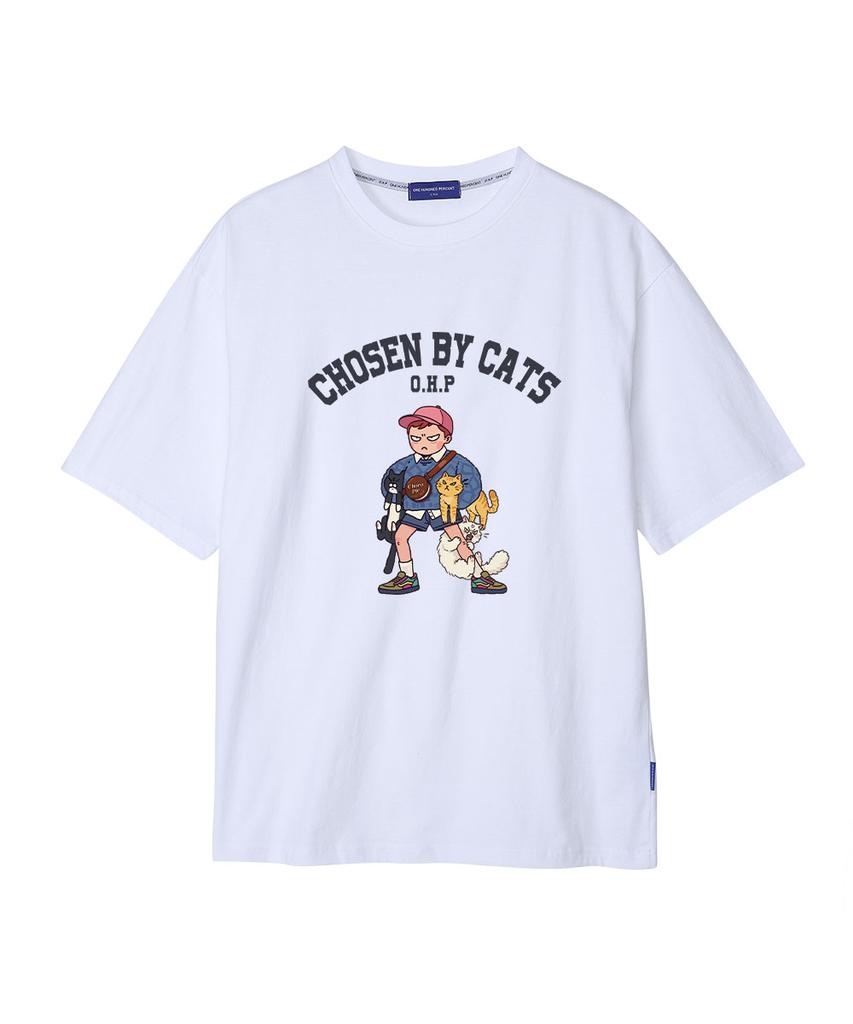 OHP Ohpxharmonia Cat'S Choice Semi-Oversized Short Sleeve T-Shirt