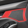 1 Pair Bright Red PVC Car Front Door Speaker Cover For Mazda 3 Axela -2024