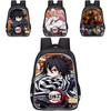 Demon Slayer College Backpack With Double Layer Storage And Trendy Crossborder Style For Students
