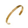 6mm Titanium Steel C-Shaped Open Bangle Bracelet - Versatile Niche Jewelry Piece