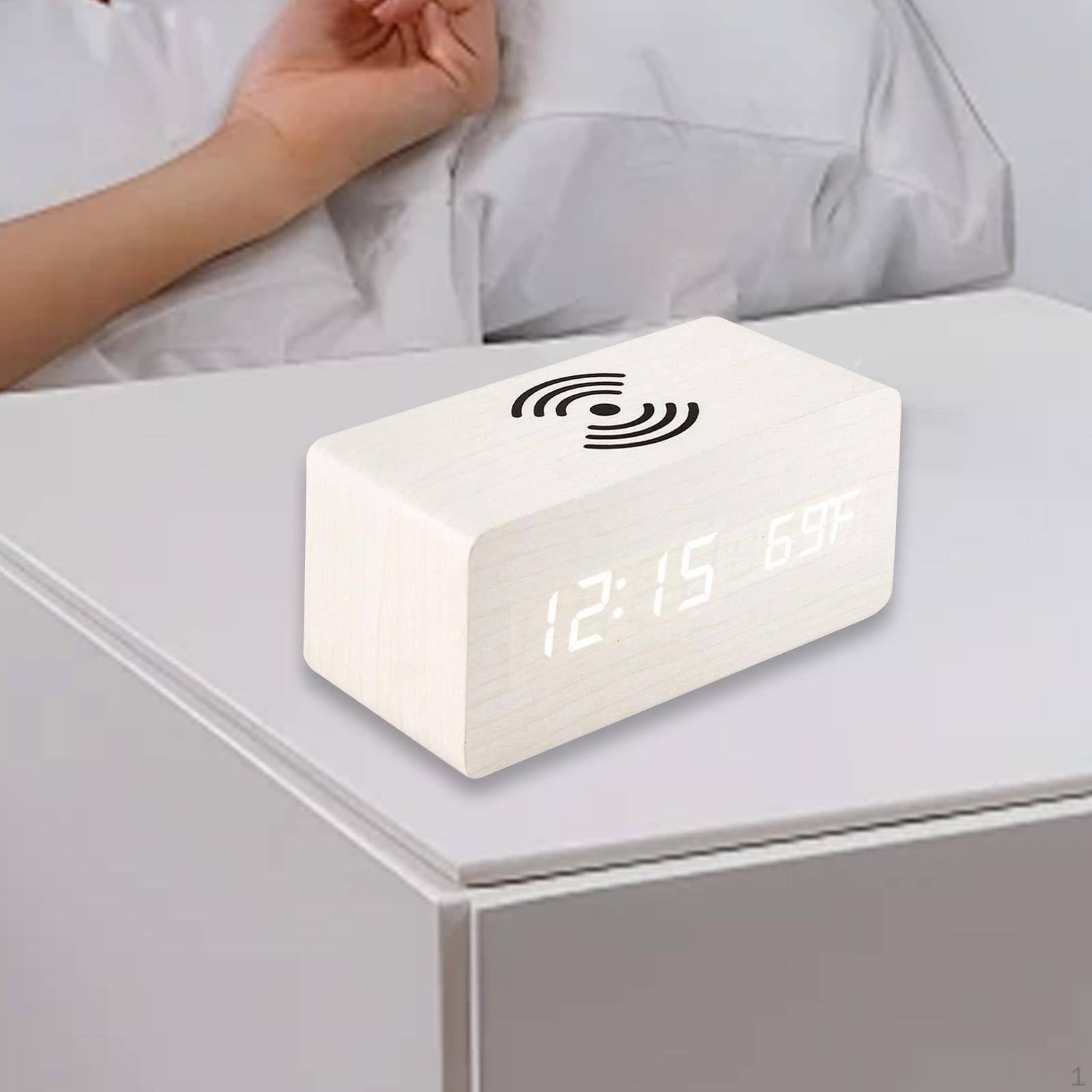 

Desk Digital Clock Household Timer for Home Decor Beside Kids Adults White