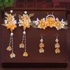 Earring Hanfu Hair Stick Tassel Flower Hair Comb Chinese Style Hairpin Set  Girl Hair Accessories