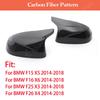 For BMW X5 F15 X6 F16 X3 F25 X4 F26 2014 - 2018 Mirror Cover Caps Horn High Quality Carbon Fiber Accessories 2017 2016