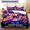 K-Pop Hunter Custom Name Text Print 1Pc Bedding Set Duvet Cover With Two Pillowcases Soft Bed Linen For Household Bedroom