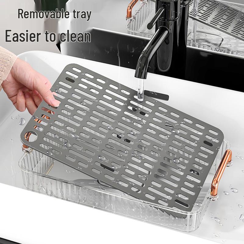 Modern Simple Fruit Plate and Draining Basket - Tray for Dried Fruit, Candy, and Food Storage