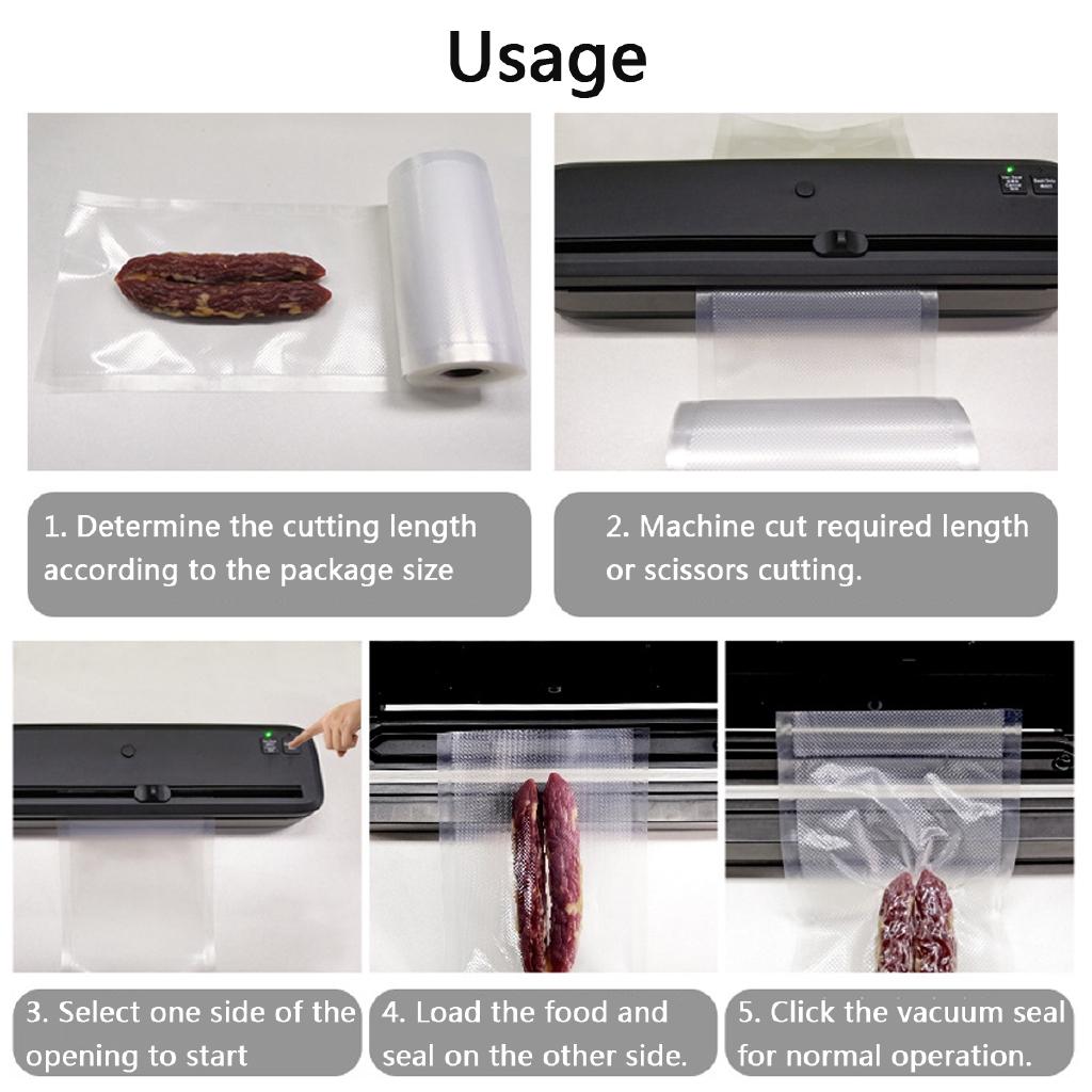 Rolls Food Vac Bags Magic Seal für Vakuumiergerät Aufbewahrungsbeutel Food Saver 17 * 500 cm