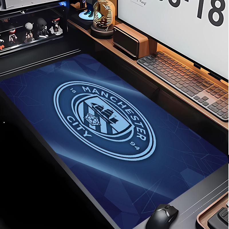 Tappetino per Mouse con Motivo Calcio Manchester City Non?Tappetino Mouse da Gioco Antiscivolo con Base in Gomma per Scrivania Ufficio Casa