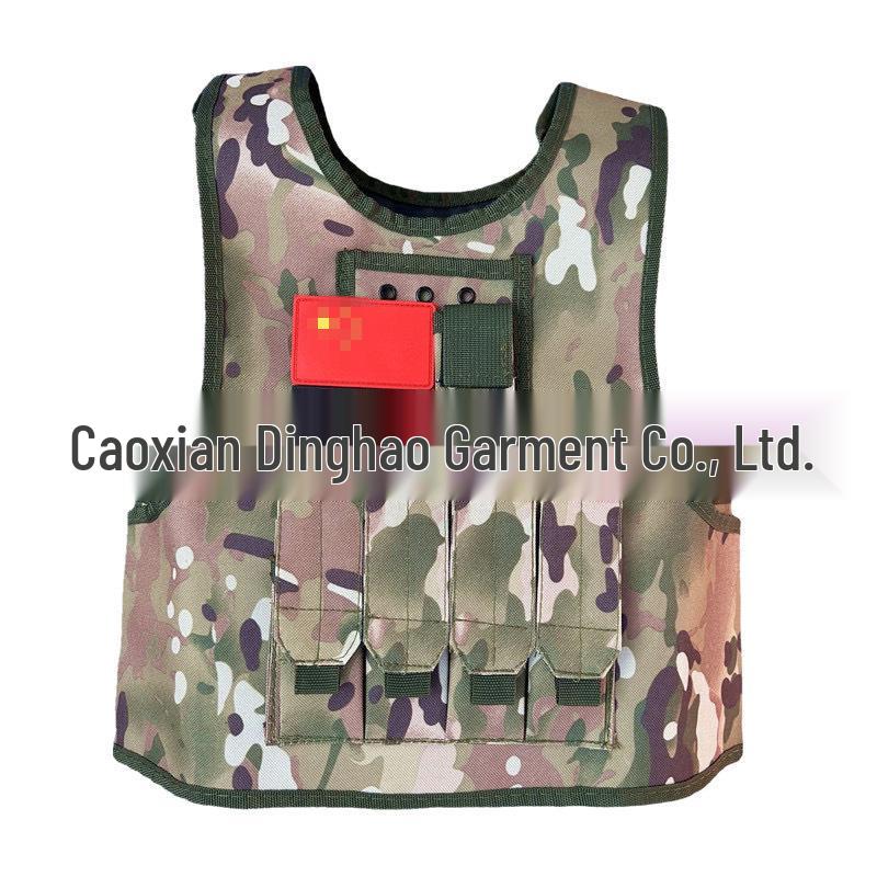 Set Giacca Tattica & Casco per Bambini - Corazza Antiproiettile Livello III per Scuola Materna & Campo Estivo