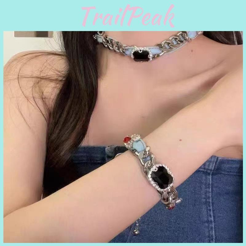 Ruby Hot Y2k Element Necklace Womens Fashionable Geometric Chain Jewelry