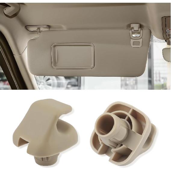 2 Stück Sonnenblenden-Clip, Langlebiger Auto-Sonnenblenden-Clip-Haken Ersatz OEM-Nr. 88217S01A01ZA, 88217S04003ZA, Premium Auto-Sonnenblenden-Zubehör Kompatibel mit Honda Civic