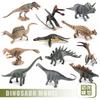 Detailed Mini Dinosaur Statues Triceratops Stegosaurus Velociraptor Pterosaur For Collection