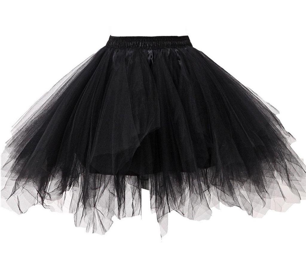 Mesh Princess Tutu Skirt for Kids - Puffy Ballet Dance Costume Skirt