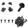 100 Pcs/Set Plastic Black Eyes For Bear Doll Animal Puppet Diy Black Eyes 4 Size