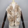 2026 New Arrival Winter Real Rabbit Fur Scarf Women Long Warm Genuine Rabbit Fur Scarves Female Knit Fluffy Pompoms Fur Scarves