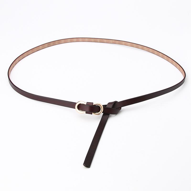 Women'S Thin Leather Belt, Sweater, Dress Decorative Belt, Jeans Belt.