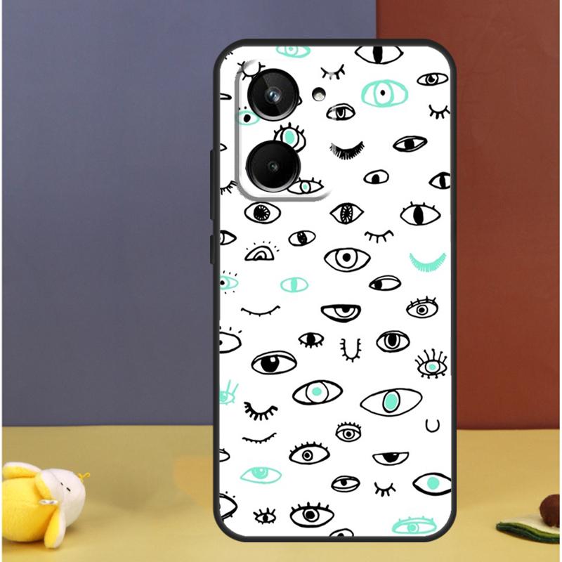 Eyes Pattern For Realme 15 Pro GT7 10 11 12 13 14 Pro Plus C67 C65 C63 C61 C55 C53 C51 C35 C71 C75 Case