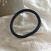 Korean Style High Elasticity Black Hair Tie for Women - Durable, Flexible Rubber Band for Ponytails and Hair Accessories