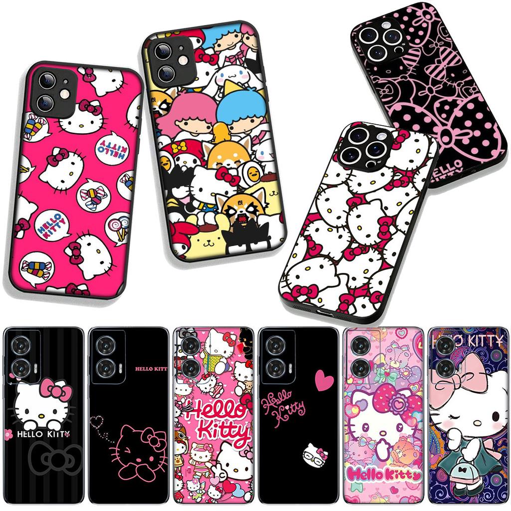 Hello Kitty Cartoon Phone Case for Motorola Moto G54 G05 G24 G45 G55 G75 G85 G15 G57 G86 Power Edge 50 30 Ultra Fusion neo Pro