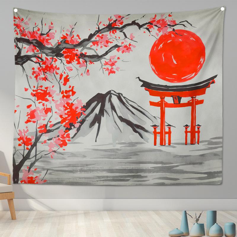 Home Decoration Japanese Ukiyo-e Tapestry Kanagawa Surf Hanging Cloth Wine Shop Japanese Tapestry Hanging Painting