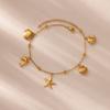 Stainless Steel Imitation Pearl Anklets for Women Gold Color Chain Ankle Bracelet Anklet Summer Beach Jewelry Accessories Gift