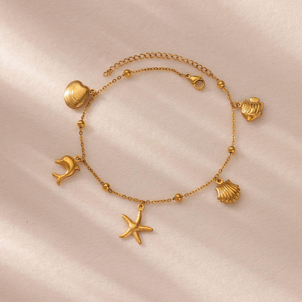 Stainless Steel Imitation Pearl Anklets for Women Gold Color Chain Ankle Bracelet Anklet Summer Beach Jewelry Accessories Gift